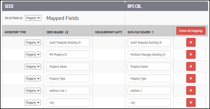 Column Mappings