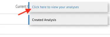 Analysis Configuration Modal